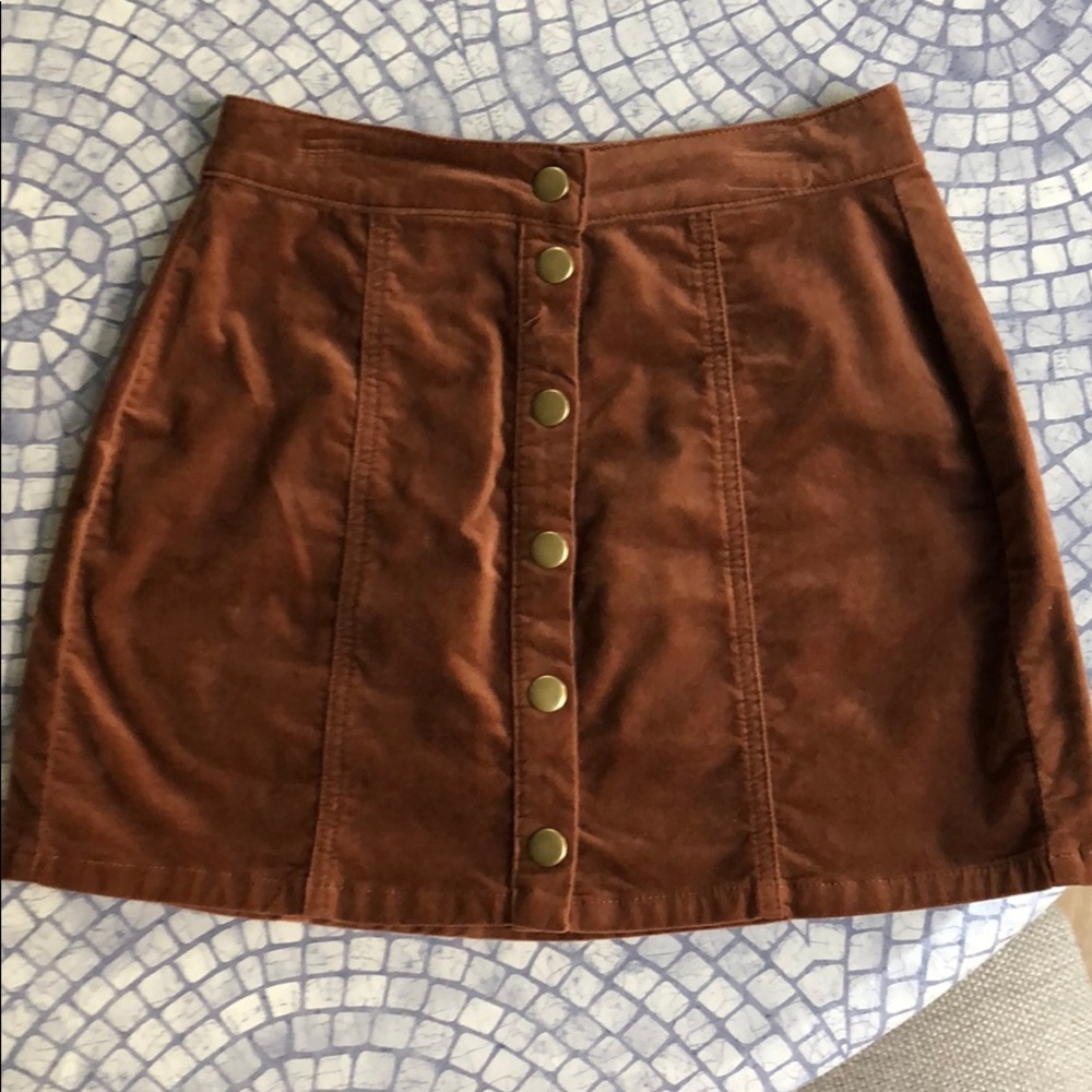Suede like skirt